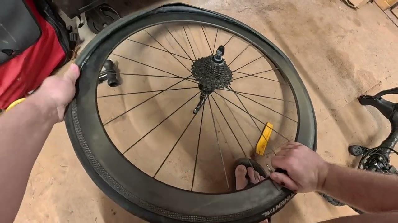 How to change a tire on a bicycle