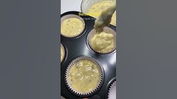 Công thức làm  bánh chuối nướng siêu đơn giản #shorts