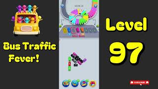 Bus Traffic Fever Level 97 Walkthrough | 🚌🚦 Parking & Color Sort Puzzle | Mini Boss