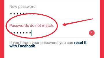 Fix Instagram Passwords do no match problem solve || Password Set Nahin Hota toh kaise kare