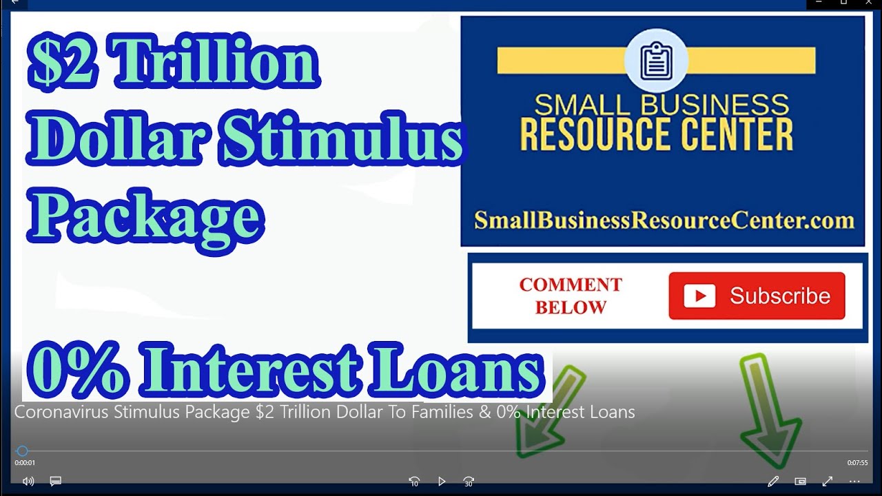 Coronavirus Stimulus Package $2 Trillion Dollar To Families & 0% ...
