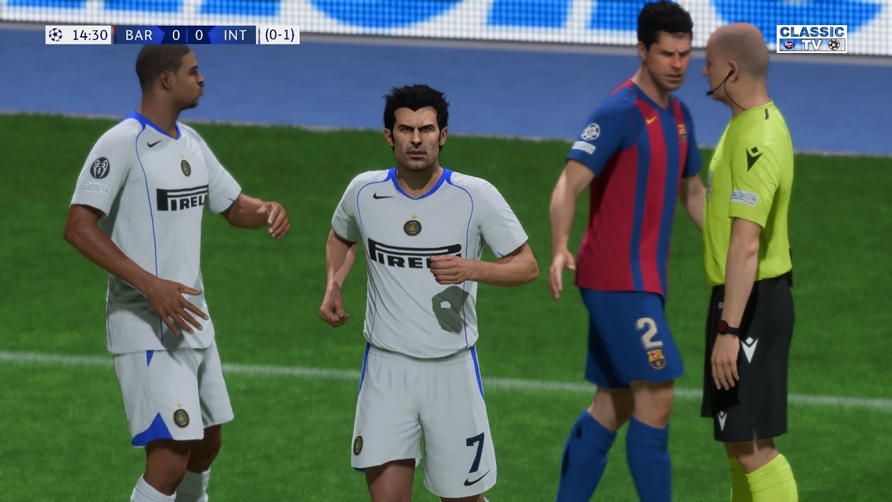 Barcelona vs Inter - RETRO 2004 MOD FIFA 23 PC