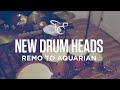 New Drum Heads - Changing from Remo to Aquarian