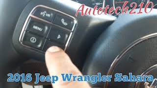How to reset your oil light 2016 Jeep Wrangler Sahara