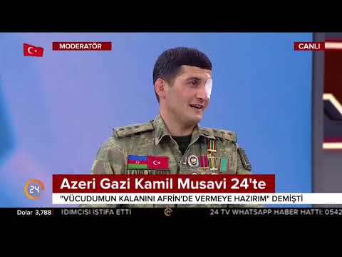 Azerbaycanlı Gazi Kamil Musavi 24 TV'de