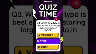 MySQL MCQs | MySQL Interview Questions & Answers | Tpoint Tech