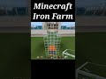 Best Iron Farm In Minecraft #minecraft #shorts #short