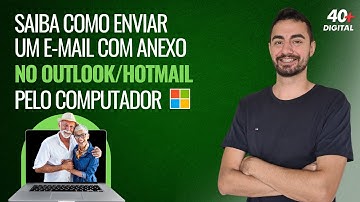 Saiba como enviar um e-mail com anexo no Outlook/ Hotmail pelo computador.