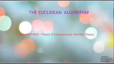 Euclidean Algorithm 3