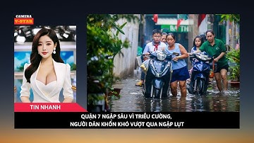 Quận 7 Ngập Sâu Vì Triều Cường, Người Dân Khốn Khó Vượt Qua Ngập Lụt | TIN NHANH
