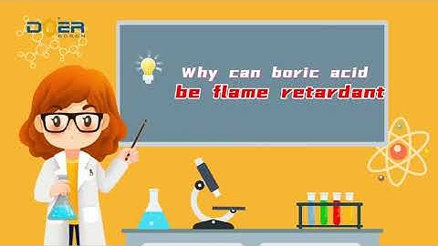 why boric acid can be flame retardant?