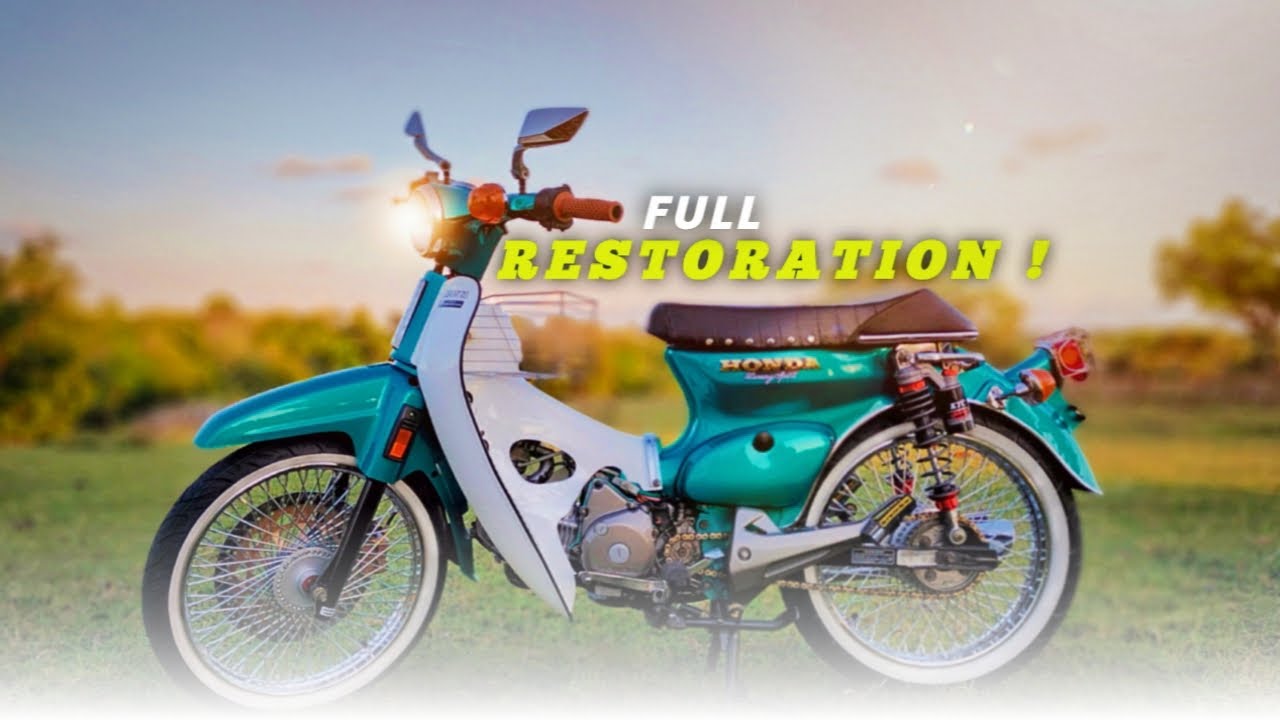 DARI NOL‼️Menjadi Baru Seperti Dari Dealer 💥 Full Restorasi Motor Tua C70 Pakek Mesin 125cc❗