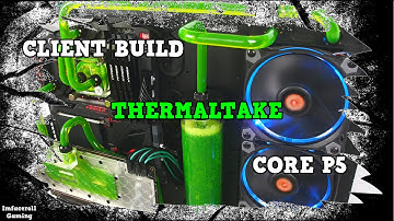 Client build Custom Watercooled Thermaltake Core P5 Gaming PC Build - Liquidcooled pc mod PART 3/3