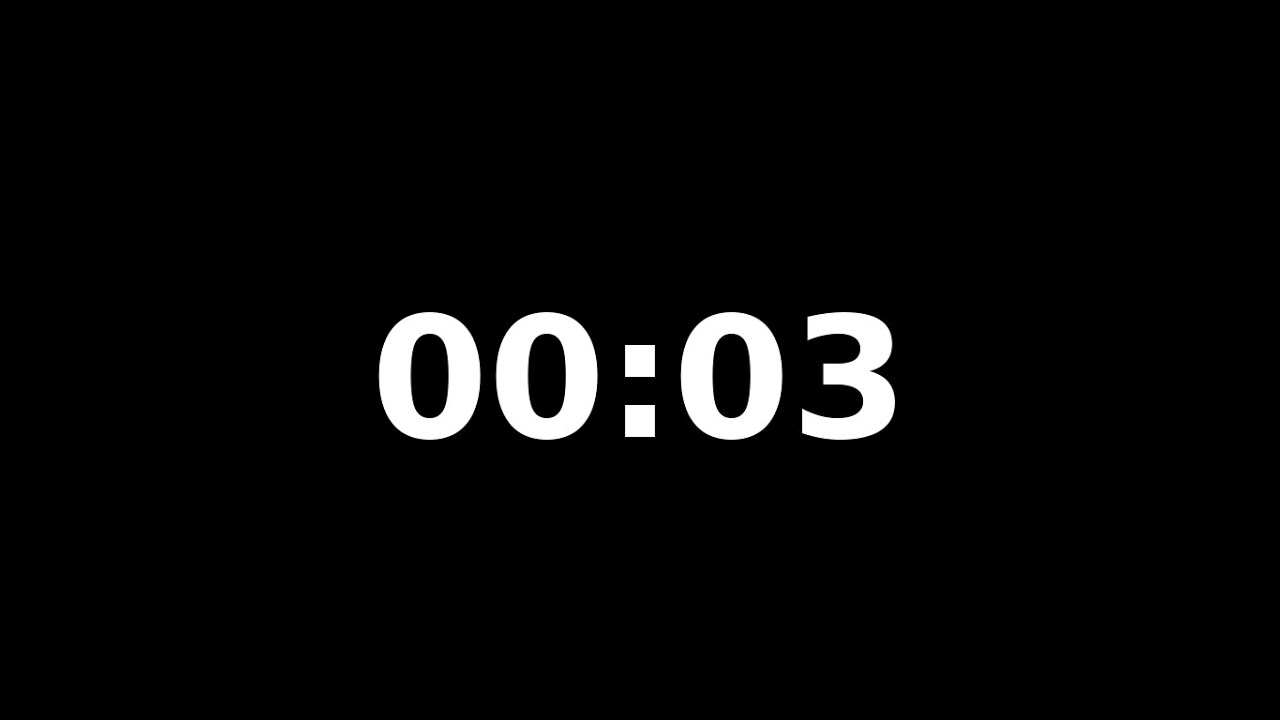 Working 3 Second Timer 3 Second Countdown Timer - YouTube