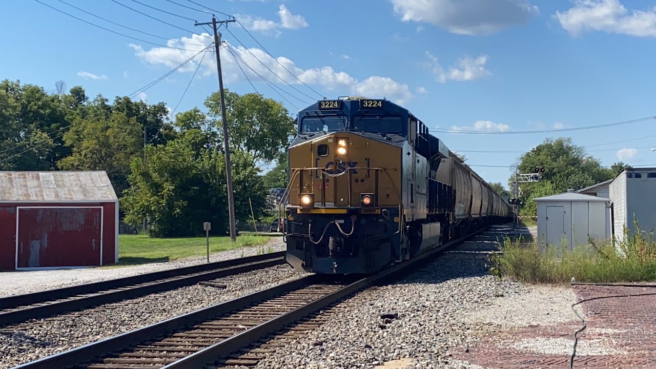 CSX 3224 South in Princeton Indiana - YouTube