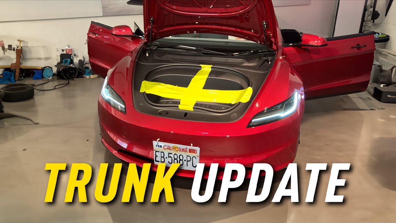 2024 Tesla Model 3 Trunk Update - Highland Size Changes 