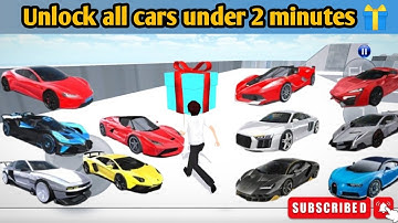 How to Unlock all cars in 3d driving class 2 in just 2 minutes | 3d driving class 2
