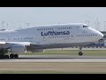 Lufthansa Boeing 747-400 Takeoff from YVR