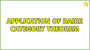 Application of Baire Category theorem