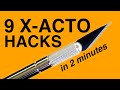 9 xacto knife hacks in 2 minutes