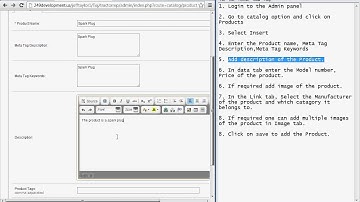 BestWebsitesDesigner com tutorial explaining how to add product to Opencart