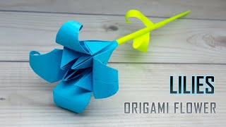 How to Make Origami Lilies Out of Paper