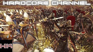 Total War Warhammer 2 - прохождение Hardcore Темные эльфы =19= Адам и Ева