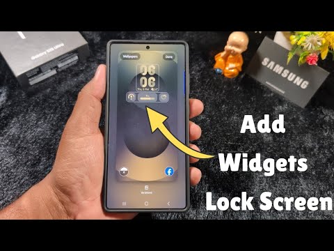 How to Add Widgets to Lock Screen in Samsung Galaxy S25 Ultra/S25 Plus ...