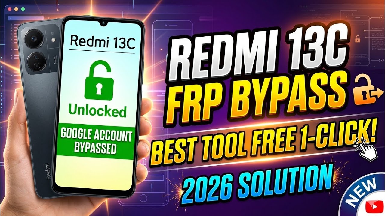 Redmi 13C FRP Bypass (Google Account Unlock) Best Flash