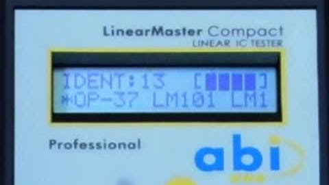 IC tester for digital and analogue components - ABI Electronics #ABISavesYouTime