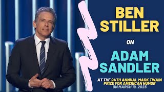 Ben Stiller on Adam Sandler | 24th Mark Twain Prize for American Humor | March 19, 2023 Net Worth