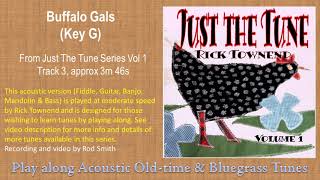 Video thumbnail of "Buffalo Gals(Key G)- American Bliuegrass & Oldtime music"