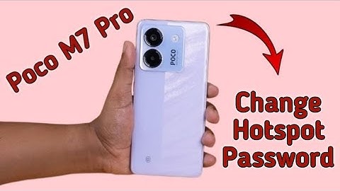 How to change Hotspot password in Poco M7 Pro, Poco m7 pro mein Hotspot password kaise change kare