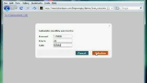 jQuery Impromptu Loan Calculator