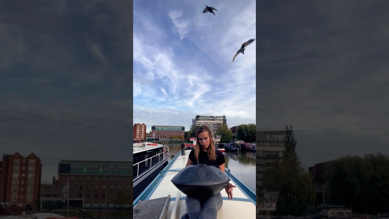 Handpan on a boat|song: Alma, by Mayiia @Mayiia  #improvisation #singersongwriter  #lifeasanartist