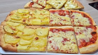 Best pizza in the world in 1 hour - homemade Pizza with potatoes - Homemade margherita pizza recipe