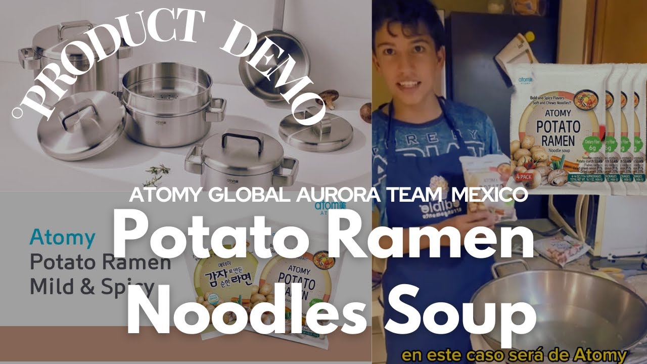 [ENG&ESP] HOW TO: Atomy Potato Ramen Noodles Soup  / Cómo cocinar fideos ramen de ATOMY! |