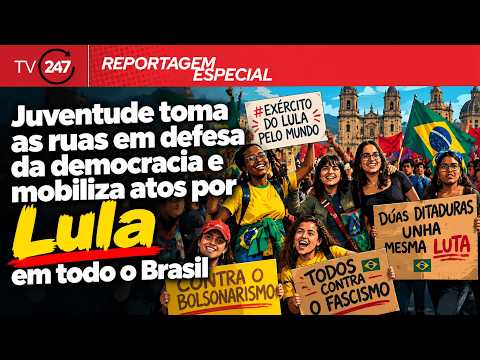 Juventude toma as ruas em defesa da democracia e mobiliza atos por Lula em todo o Brasil