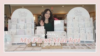 My First Art Market // I didn't make my goal // Lessons I learned