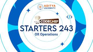 Q4. OR Operations | CodeChef Starters 243 | Competitive Programming
