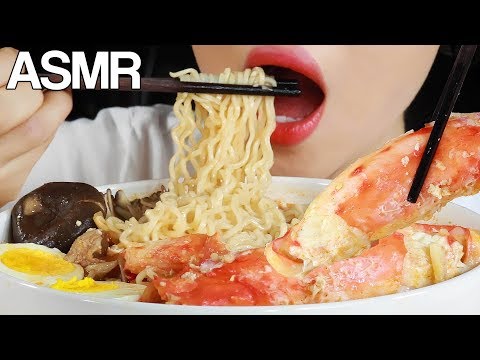 <strong>ASMR</strong> KING CRAB MAGGI <strong>TOM</strong> YUM NOODLES EATING SOUNDS MUKBANG