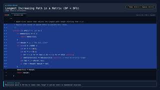 [Coding] Longest Increasing Path in a Matrix (DP + DFS) — Java DSA Prep