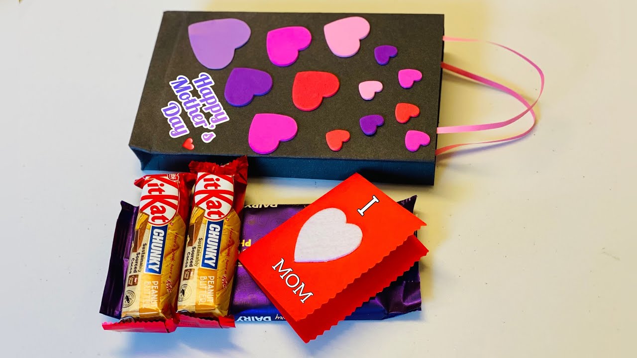 DIY Mother’s Day gift idea / Best chocolate gift ideas / Origami bag/