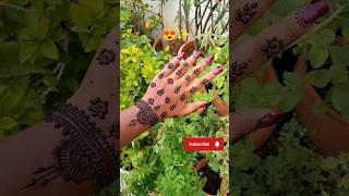 Aesthetic mehendi design😍✨#mehndi #aesthetic #henna #simple #trending #shorts