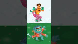 T-PIRAINHA &amp; BBLI$ZARD DUET!? 🥶⭐(Autotuna) #mysingingmonsters #msm #shorts #autotuna #clubbox
