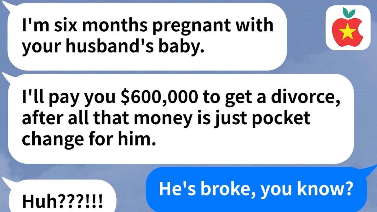 【Apple】My husband's girlfriend offered me money to get divorced. Uh, yes please.Take the broke loser