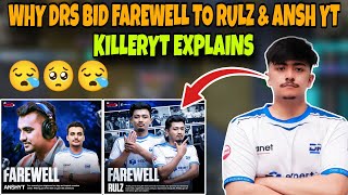 DRS KillerYT Explains Why DRS Bid Farewell to DRS RulzOG & Ansh YT | kvn gaming