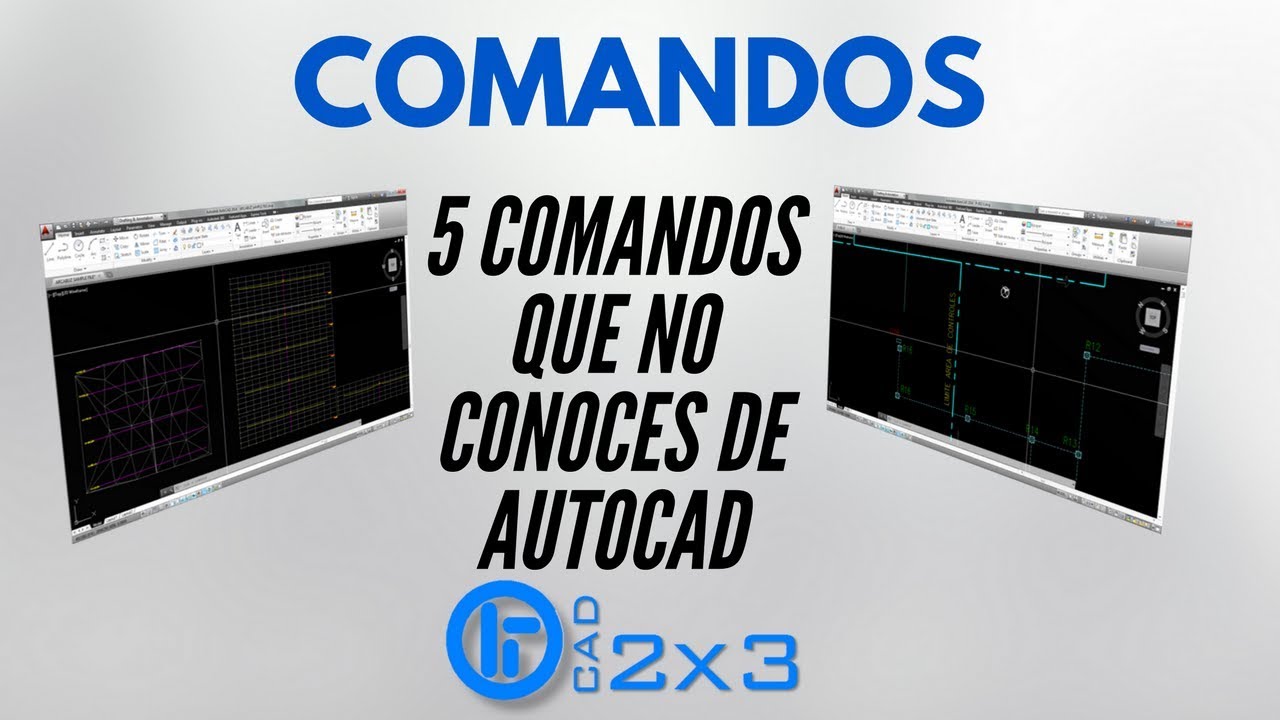5 Comandos Que no Conoces de AutoCAD - YouTube