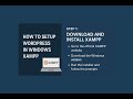 Install WordPress on Windows Using XAMPP | Easy Localhost Setup for Beginners