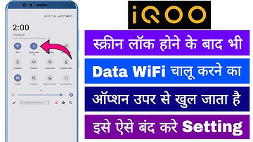 IQOO: Even after the screen is locked, the data Wi-Fi hotspot is activated from above. How to tur...